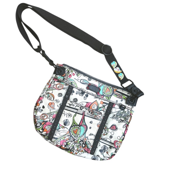 Sakroots Handbags - Sakroots Peace Canvas Coated Crossbody Bag Purse
